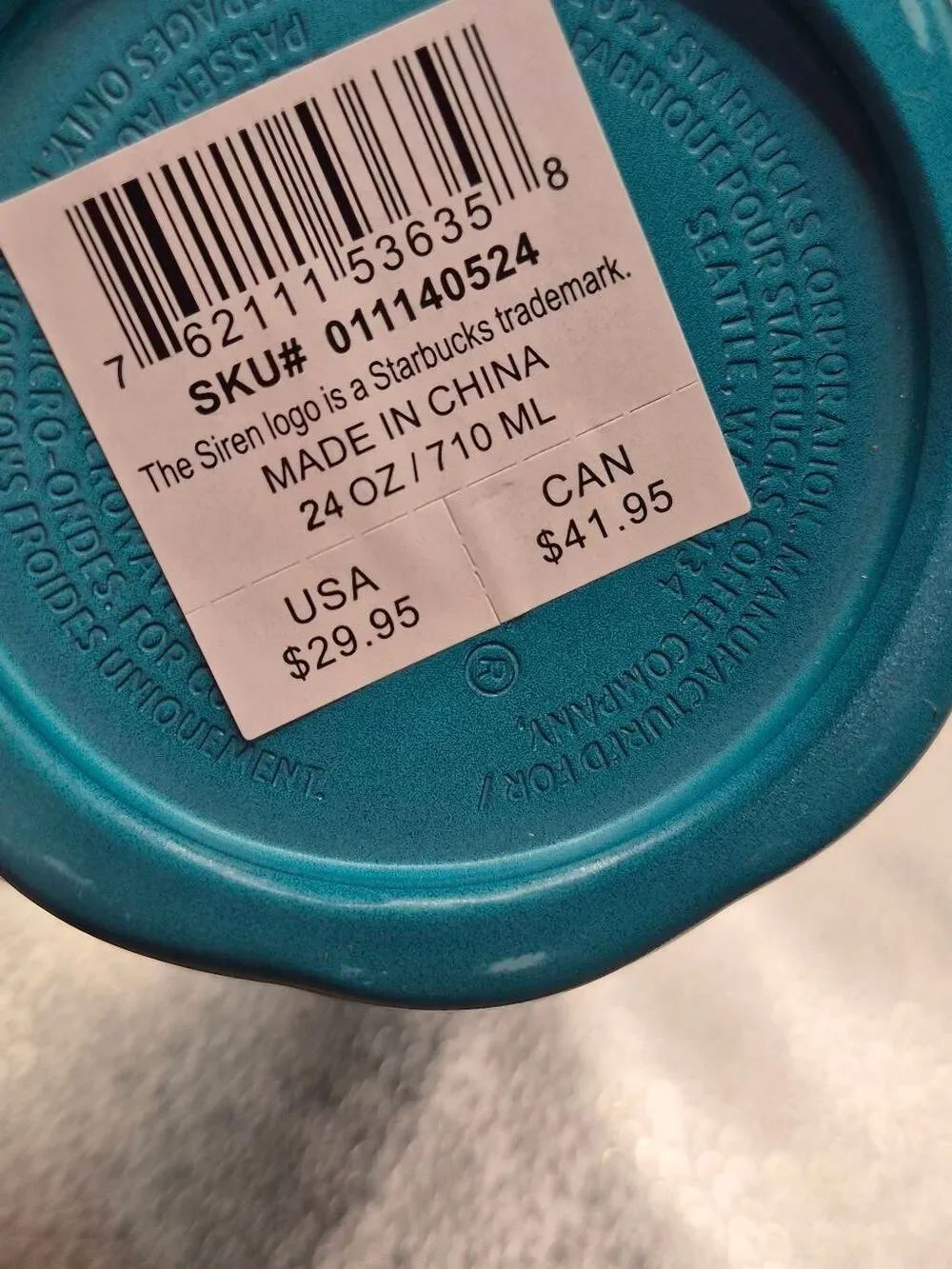 Starbucks stainless steel